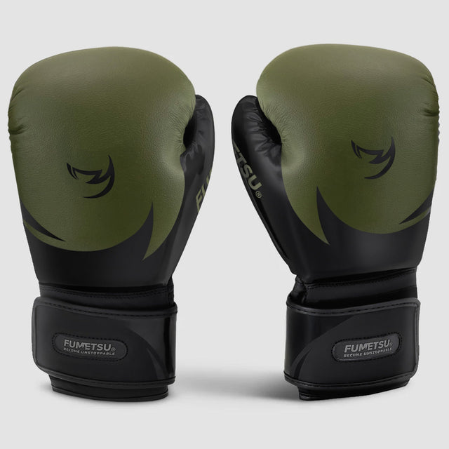 Fumetsu Ghost S3 Boxing Gloves Khaki/Black - front view