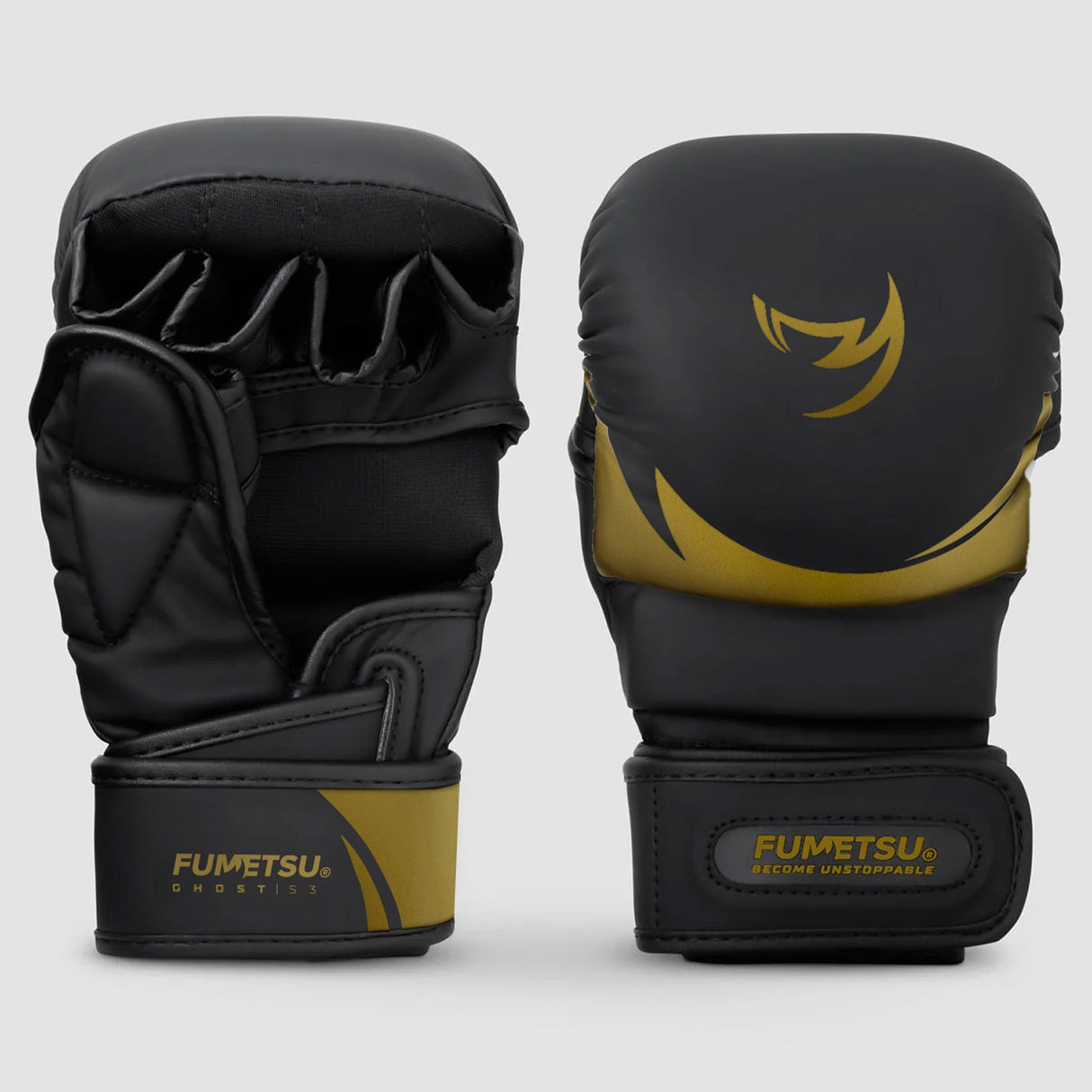 Fumetsu Ghost S3 MMA Sparring Handschuhe Schwarz/Gold