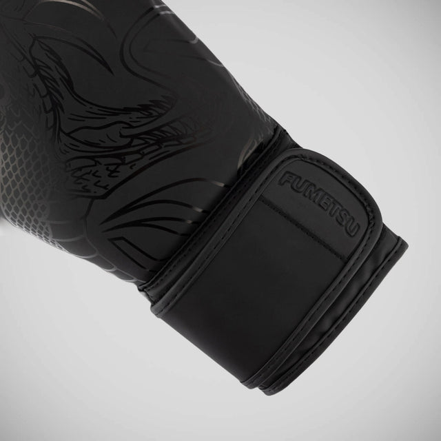 Fumetsu Anaconda Boxing Gloves Black/Black - side detail