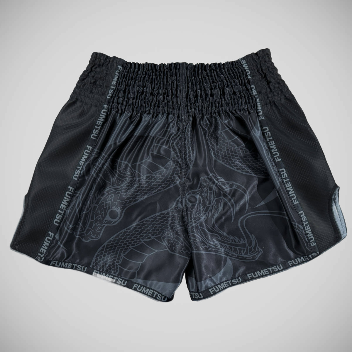 Fumetsu anaconda muay thai pantalones cortos negros/negros