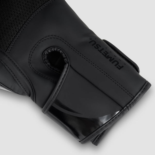 Fumetsu Ghost S3 Kids Boxing Gloves Black/Black - side detail
