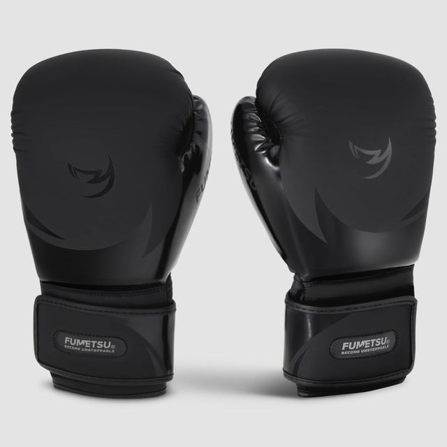 Fumetsu Ghost S3 Boxing Gloves Black/Black - front view