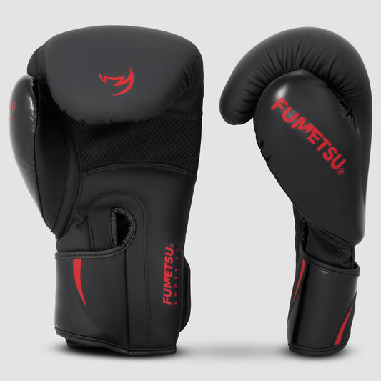 Black/Red Fumetsu Ghost S3 Boxing Gloves