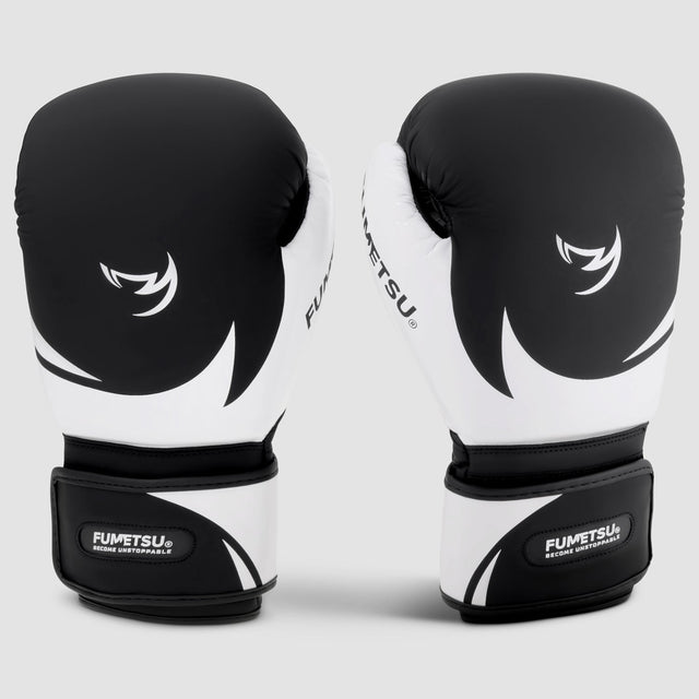 Fumetsu Ghost S3 Boxing Gloves Black/White - front view