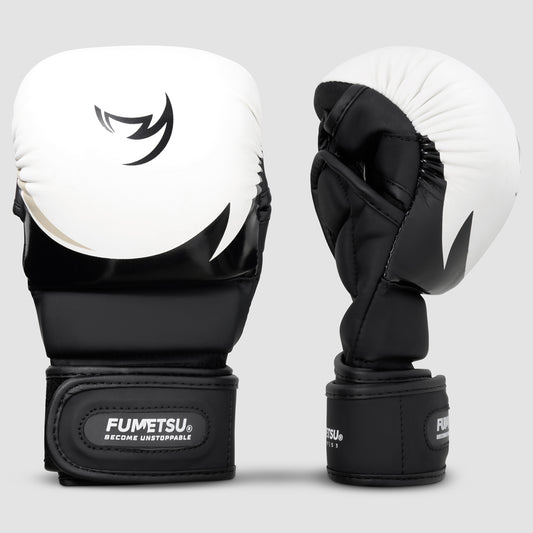 White/Black/Grey Fumetsu Ghost S3 MMA Sparring Gloves
