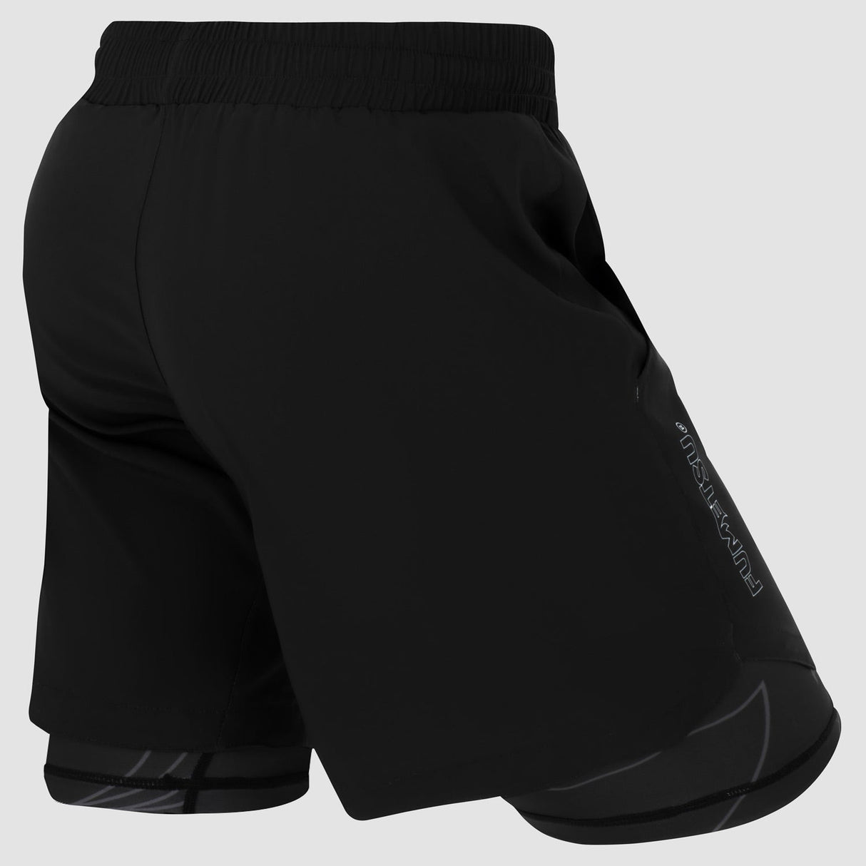 Fumetsu -Symbol Dual -Layer -Trainingshorts schwarz