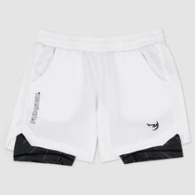 White/Black Fumetsu Icon Dual Layer Training Shorts