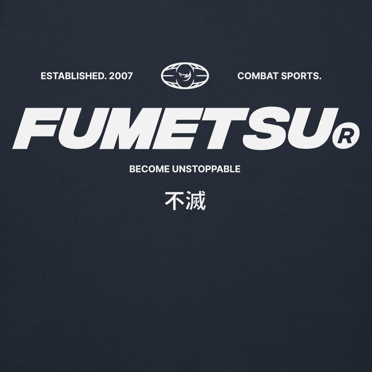 Fumetsu Combat Core Hoodie Navy Logo