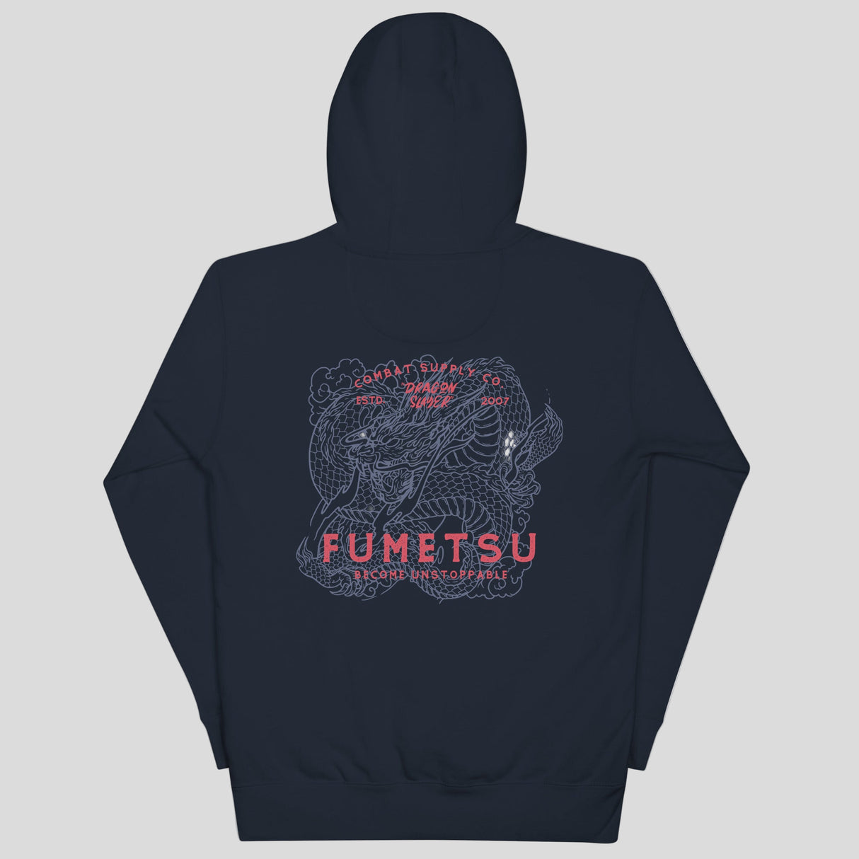 Fumetsu Dragon Slayer Hoodie Navy Back