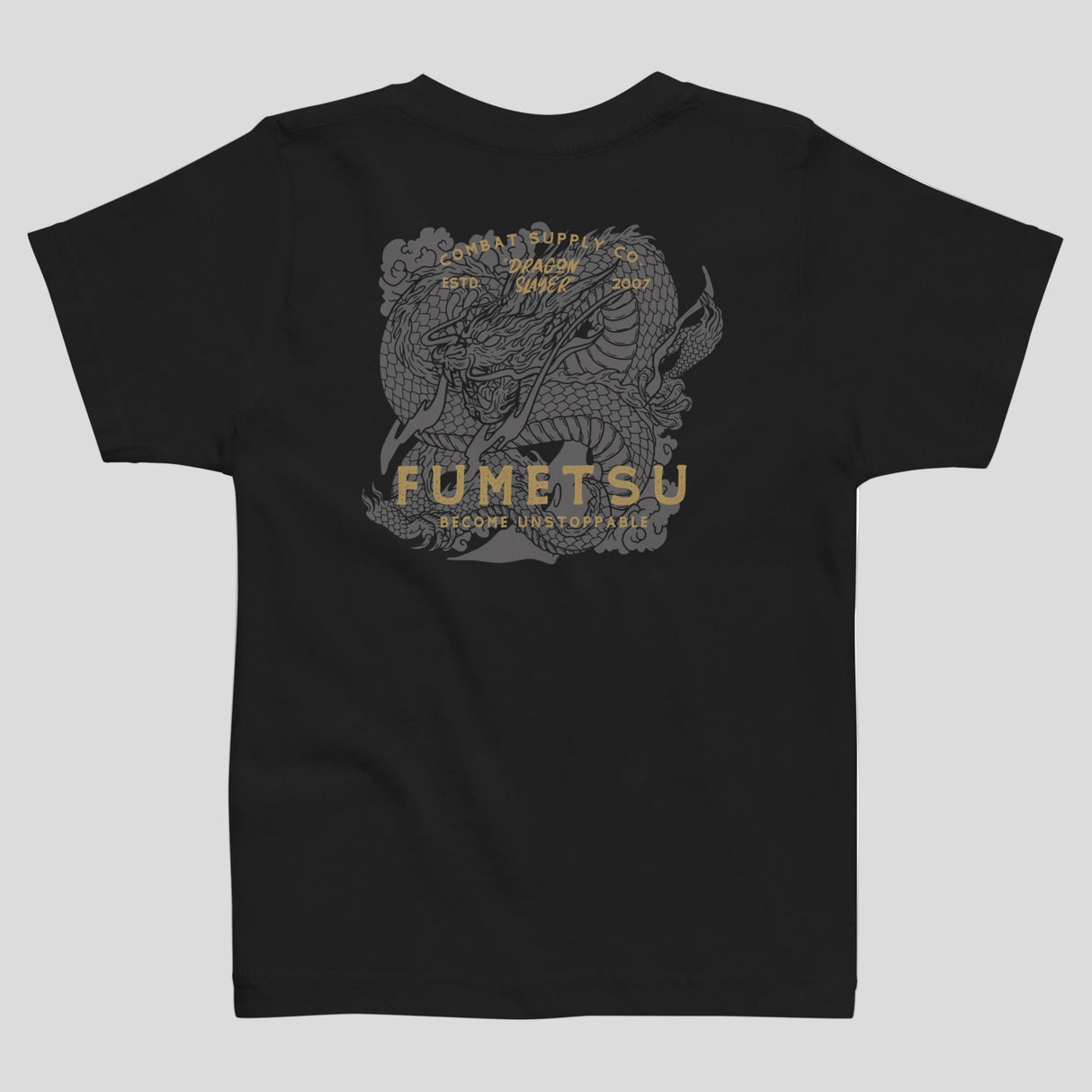 Fumetsu Dragon Slayer Toddler T-Shirt Black Back
