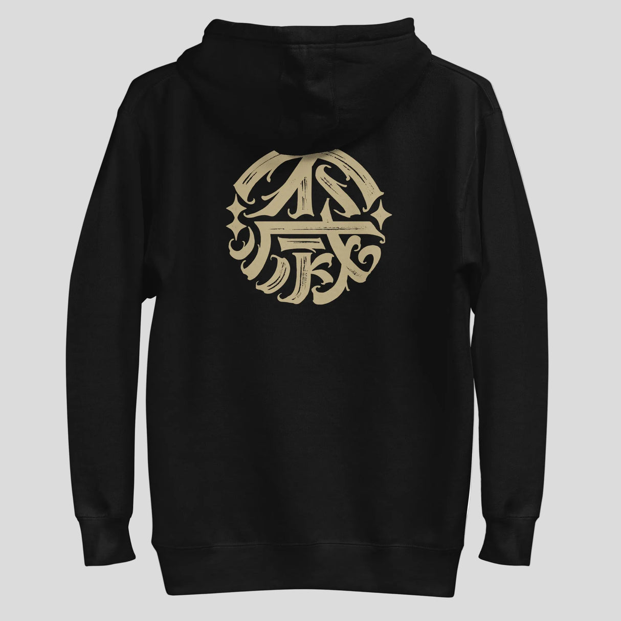 Fumetsu Ikigai Hoodie Black/Gold Back