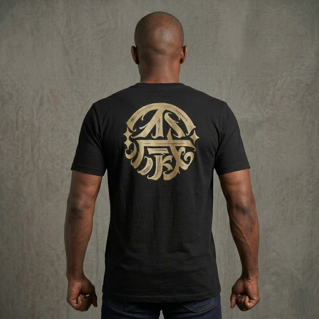 Fumetsu Ikigai T-Shirt Black/Gold Lifestyle 2
