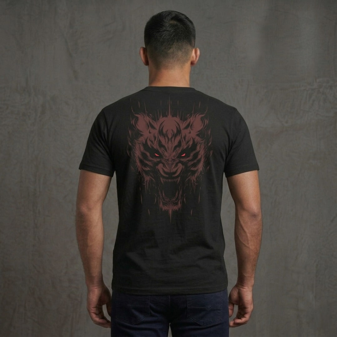 Fumetsu Immortal Tiger T-Shirt Black/Red Lifestyle