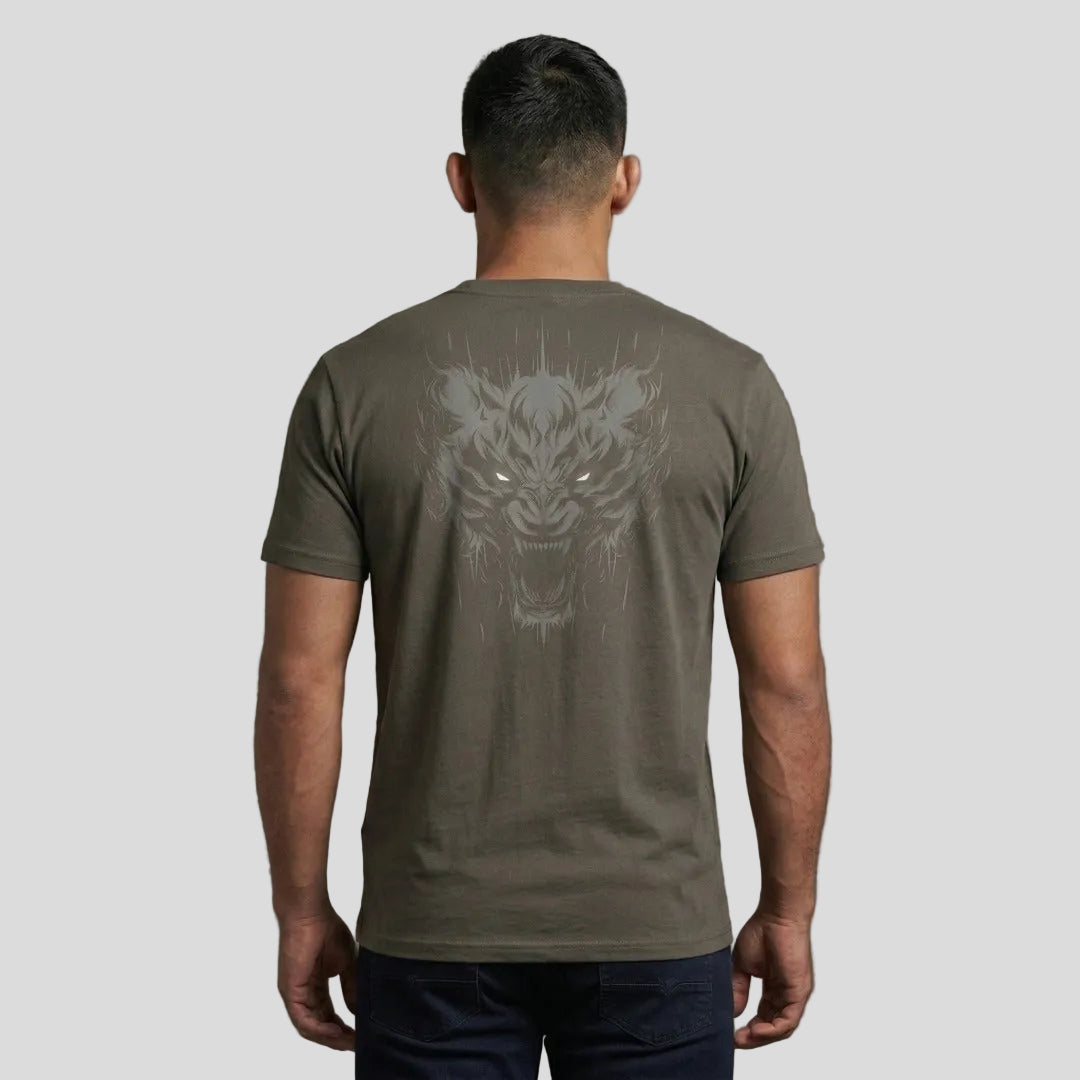 Immortal Tiger T-Shirt Grey Lifestyle 2