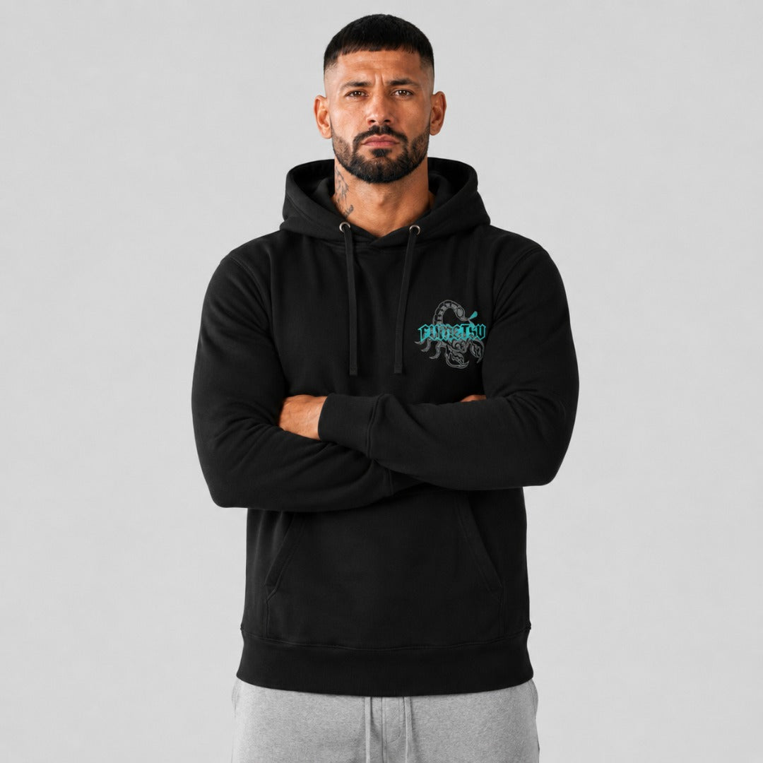 Fumetsu Inked - Scorpion Hoodie Black/Teal