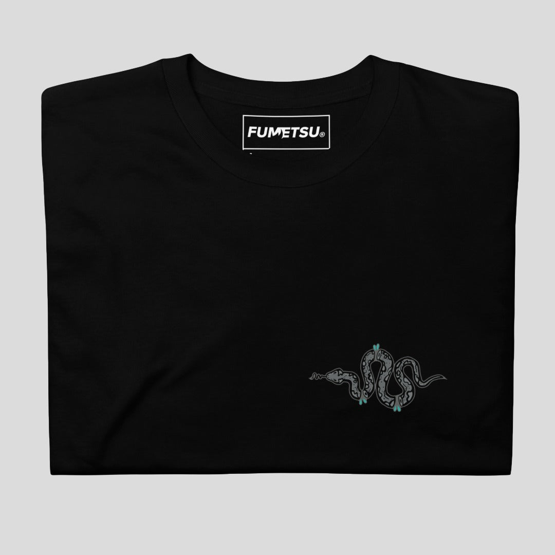 Fumetsu Inked - Snake T-Shirt Black/Grey/Teal Folded