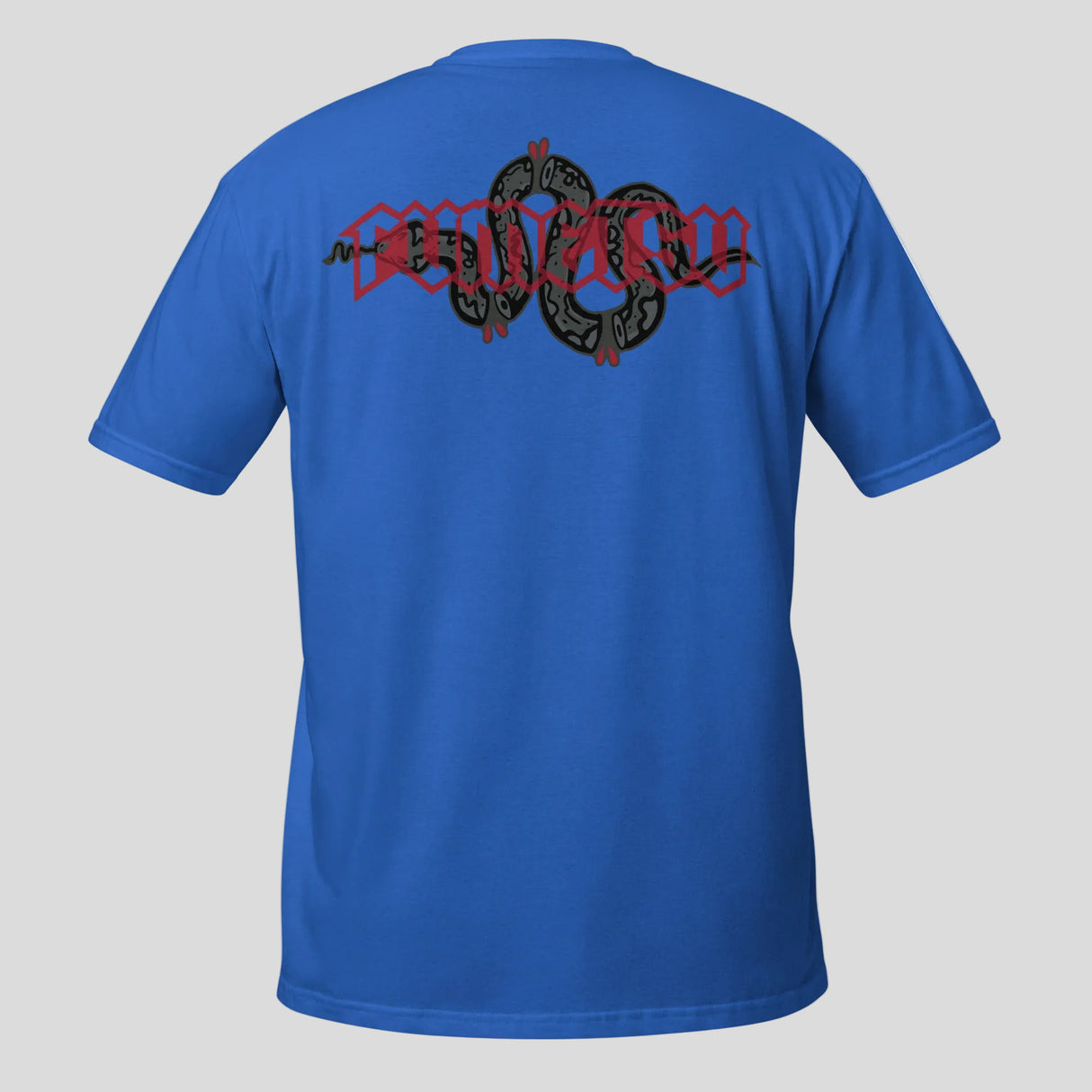Fumetsu Inked - Snake T-Shirt Blue/Red Back