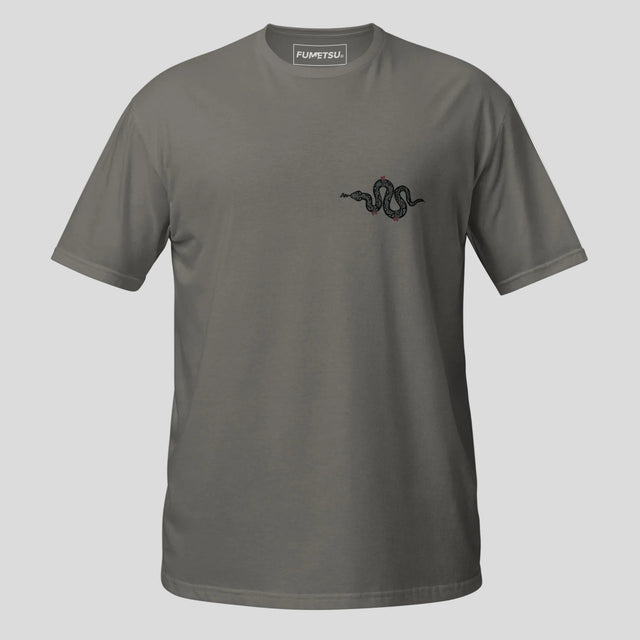 Fumetsu Inked - Snake T-Shirt Charcoal/Red