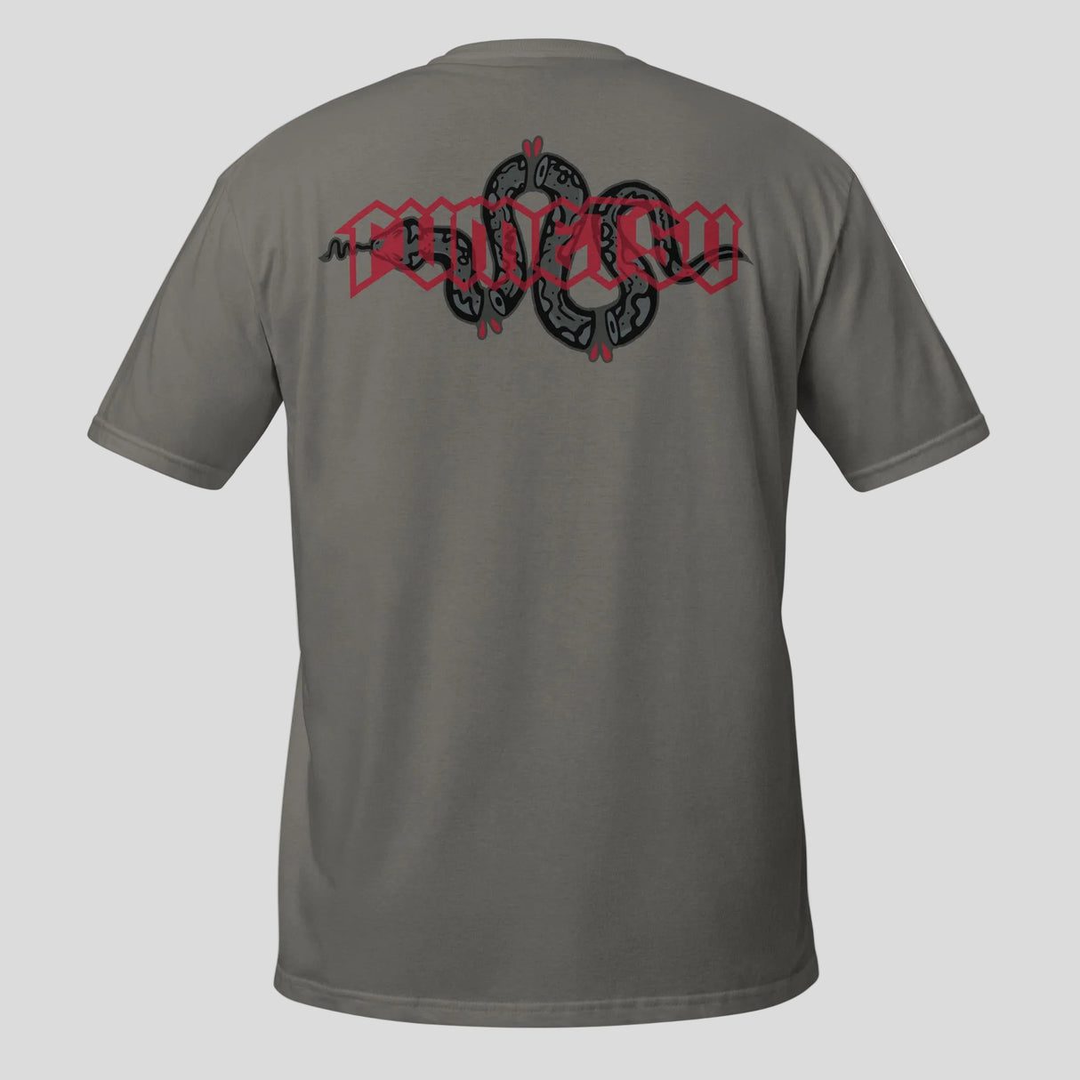 Fumetsu Inked - Snake T-Shirt Charcoal/Red Back
