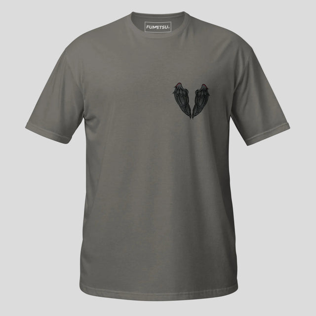 Fumetsu Inked - Wings T-Shirt Charcoal/Red