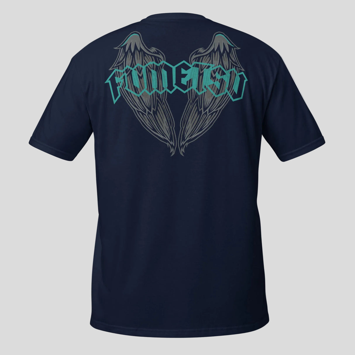 Fumetsu Inked - Wings T-Shirt Navy/Teal Back