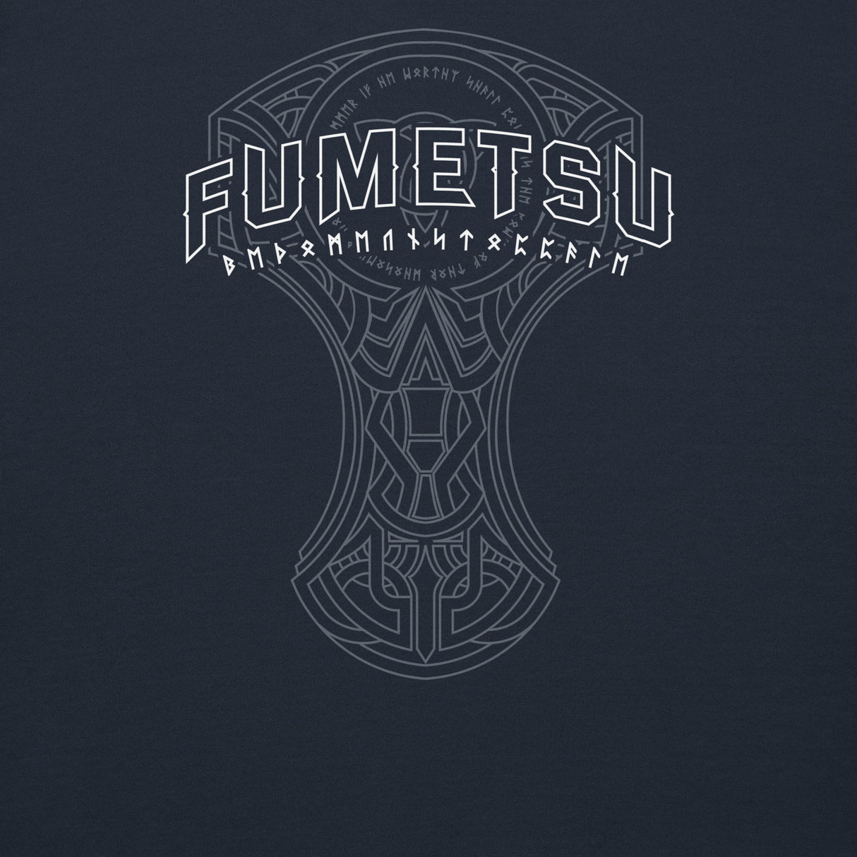 Fumetsu Mjolnir Hoodie Navy Logo