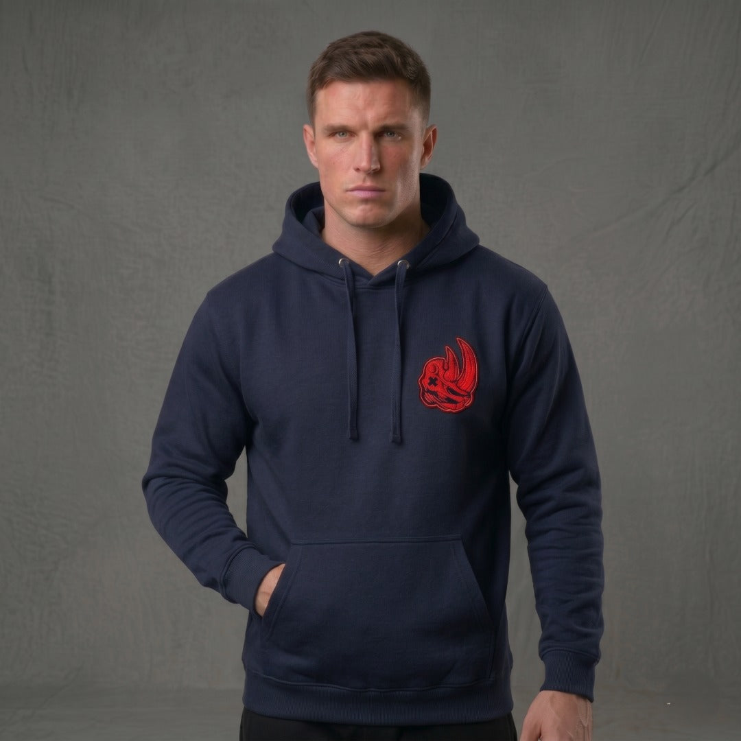 Fumetsu Rhino Hoodie Navy/Red Lifestyle