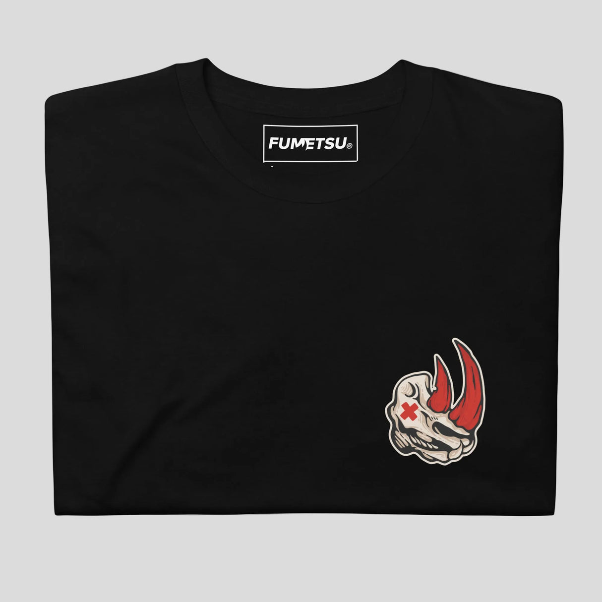 Fumetsu Rhino T-Shirt Black Folded