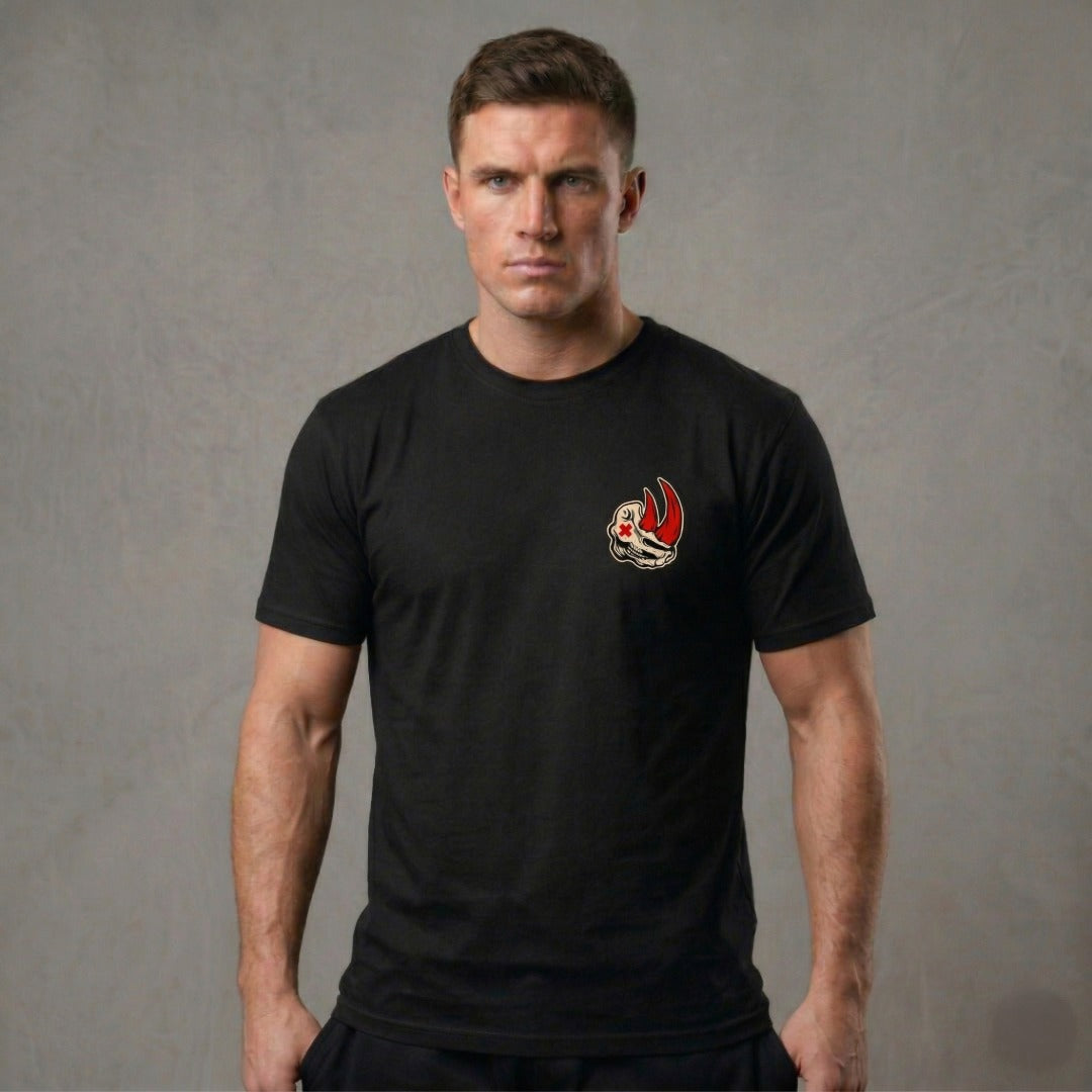 Fumetsu Rhino T-Shirt Black Lifestyle