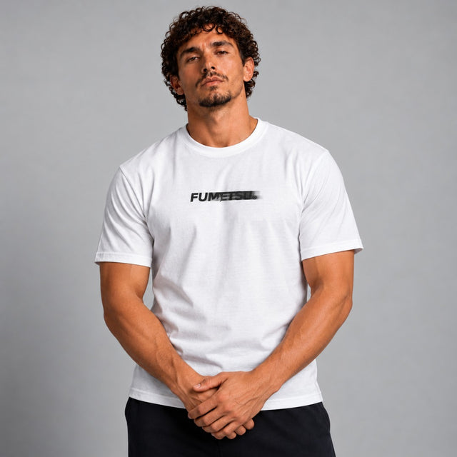 Fumetsu Signature Blur T-Shirt White Lifestyle 2