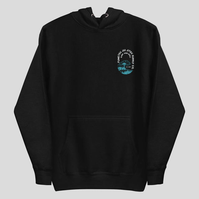 Fumetsu Surf and Roll Hoodie Black