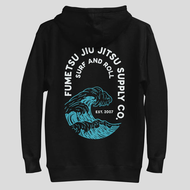 Fumetsu Surf and Roll Hoodie Black Back