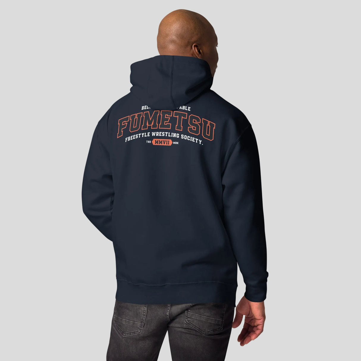 Fumetsu Varsity Hoodie Navy Lifestyle 2
