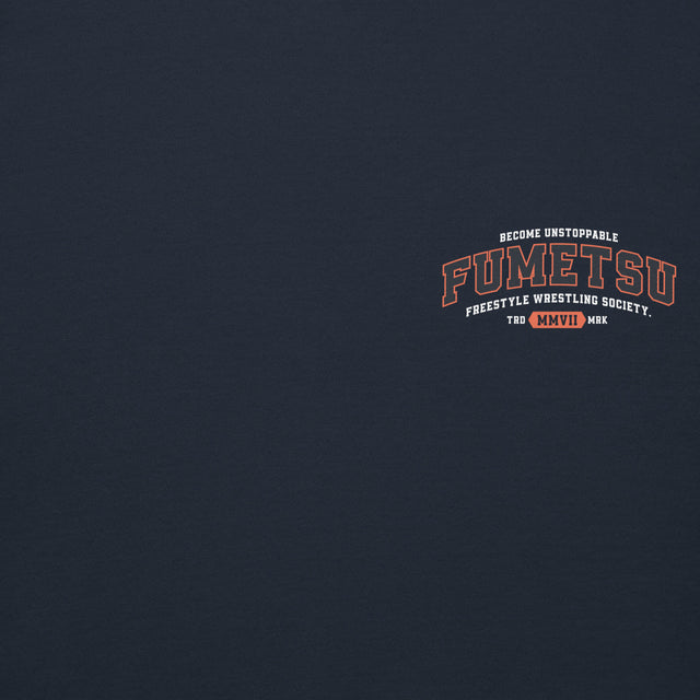 Fumetsu Varsity Hoodie Navy Logo