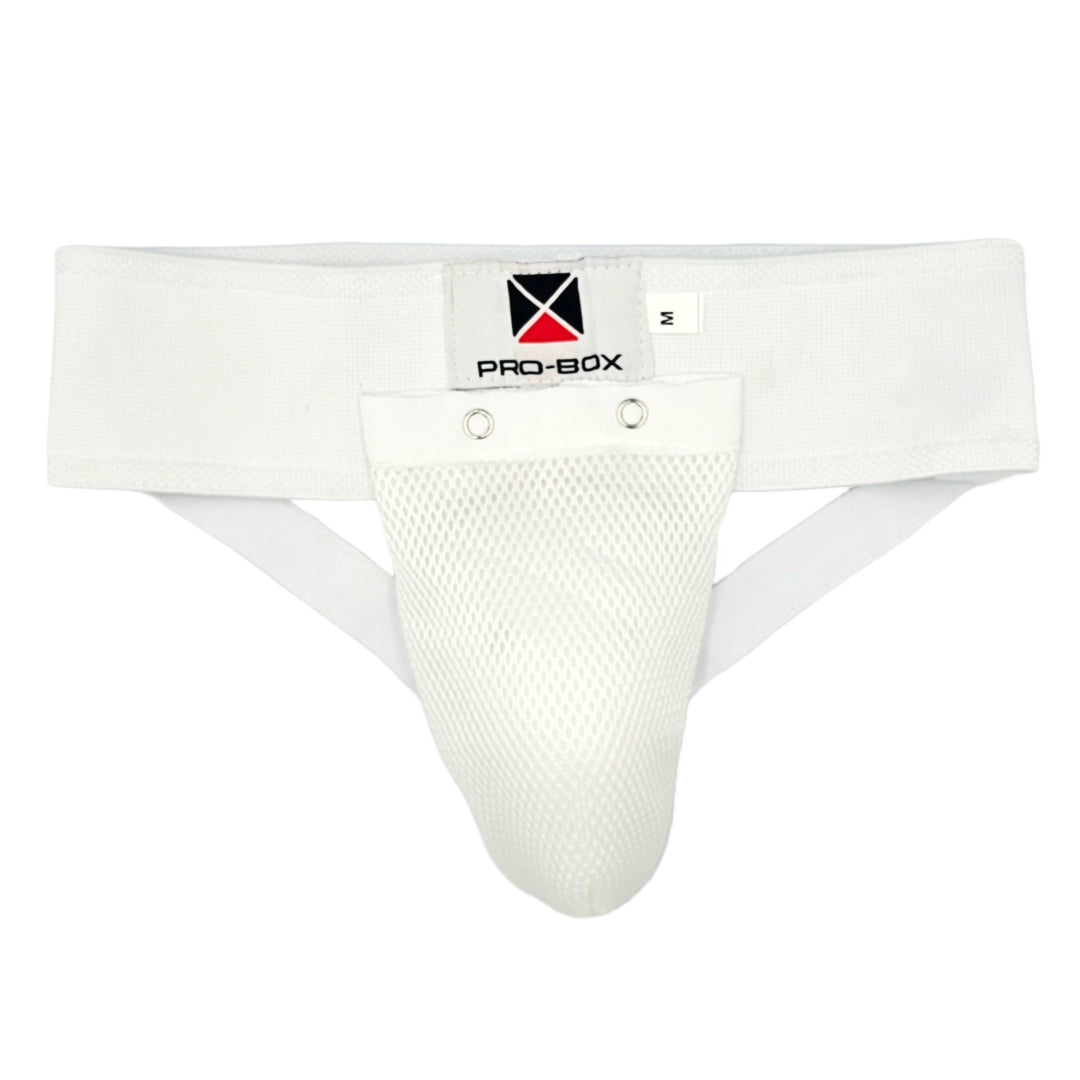 Pro-Box Club Essentials Cotton Groin Guard White