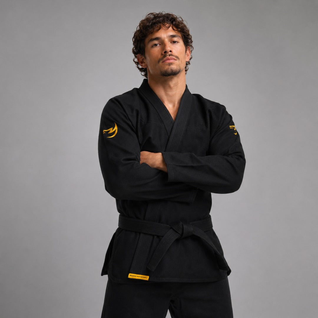 Fumetsu 고스트 V- 라이트 BJJ GI 블랙/옐로우