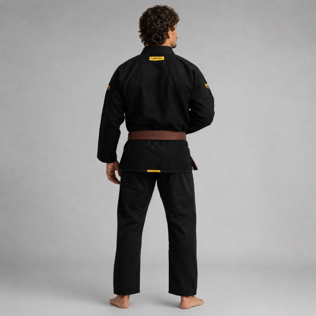 Fumetsu 고스트 V- 라이트 BJJ GI 블랙/옐로우