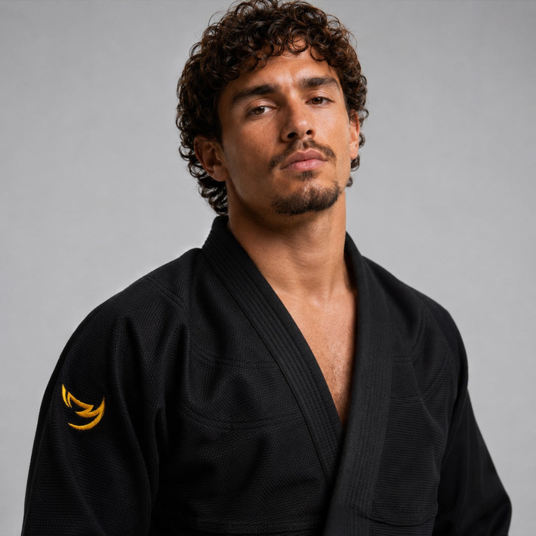 Fumetsu 고스트 V- 라이트 BJJ GI 블랙/옐로우