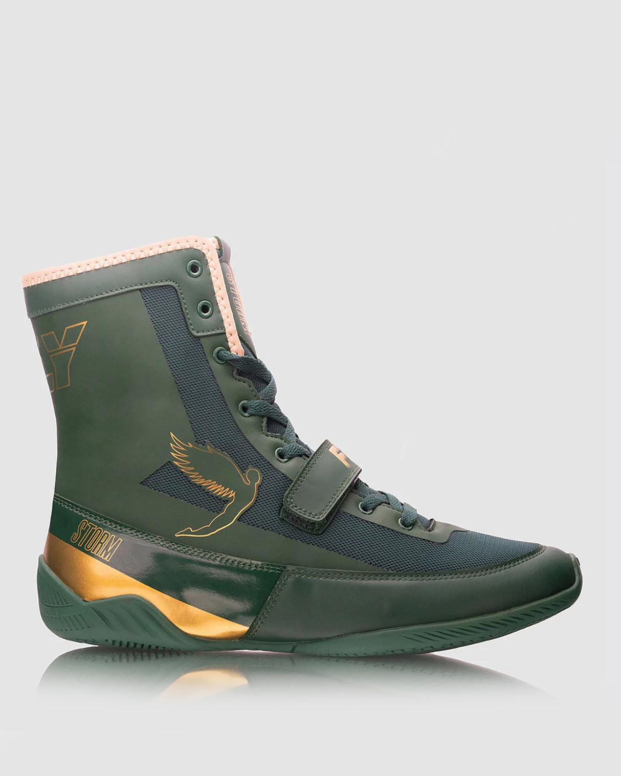 Fly Storm Boxing Boots Green/Gold