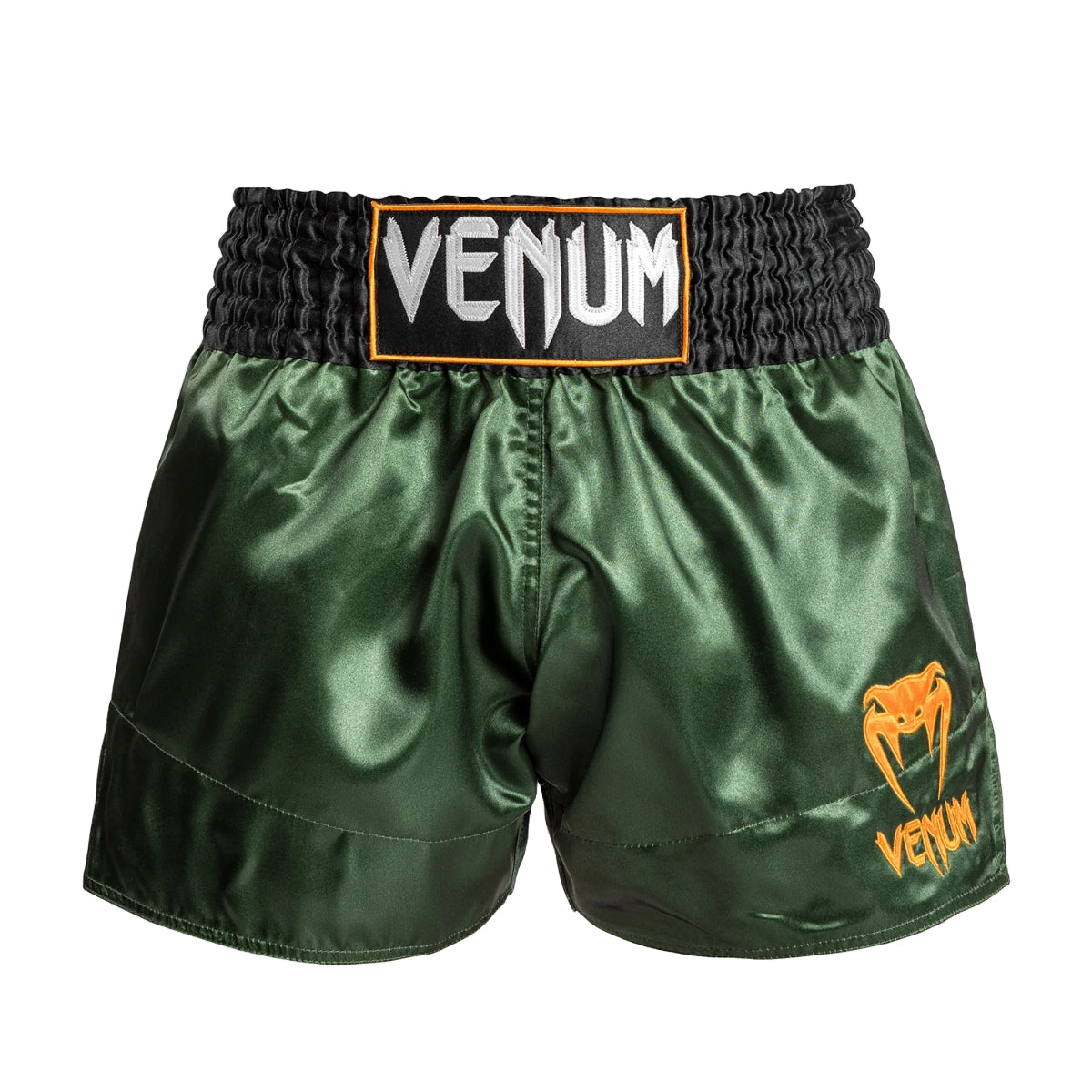 Venum Klassische Muay Thai Shorts Green/Schwarz/Gold