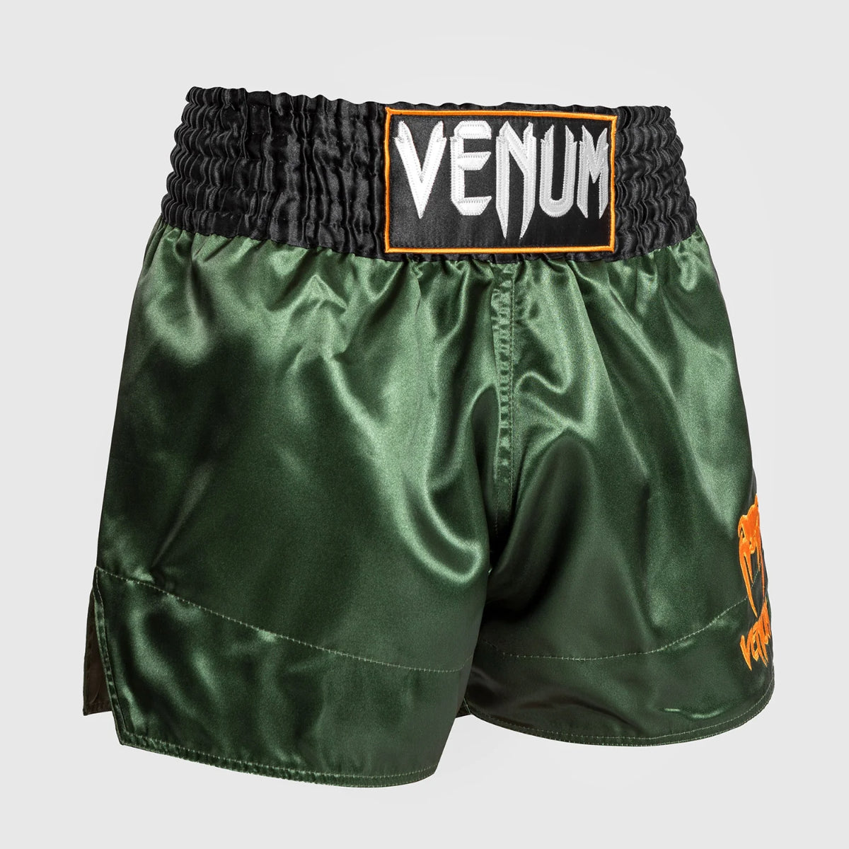 Venum Klassische Muay Thai Shorts Green/Schwarz/Gold
