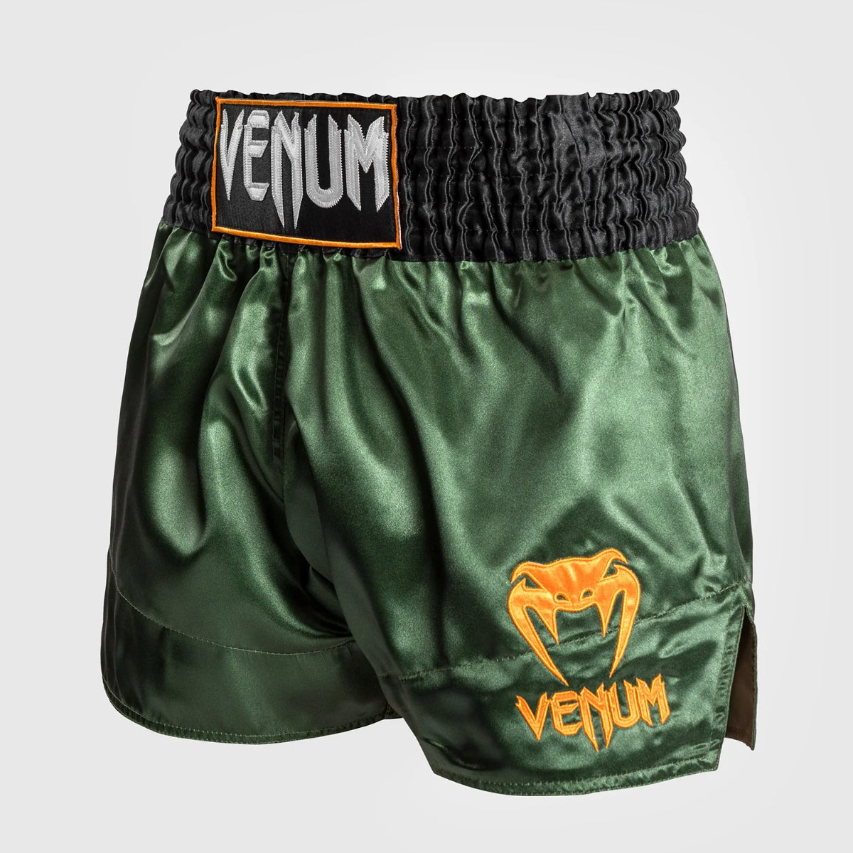 Venum Klassische Muay Thai Shorts Green/Schwarz/Gold