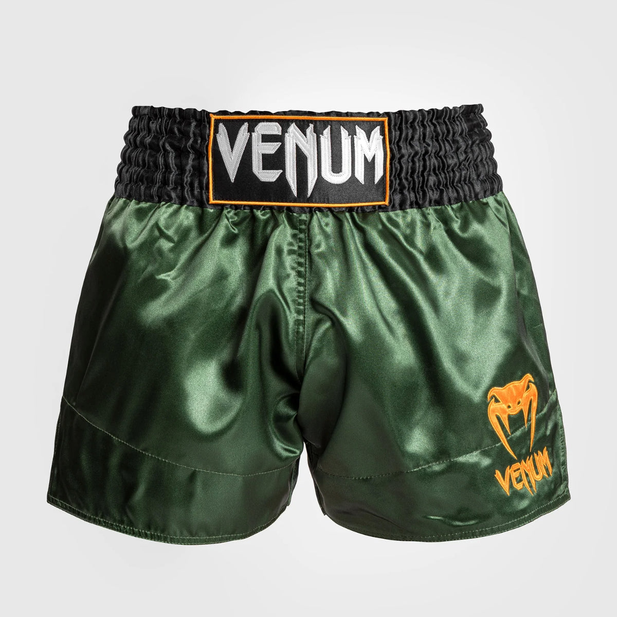 Venum Klassische Muay Thai Shorts Green/Schwarz/Gold