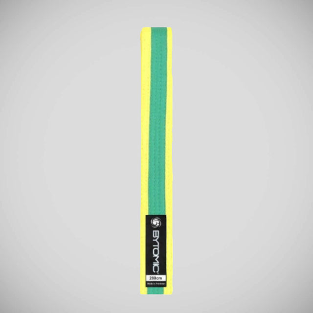 Bytomic Coloured Stripe Martial Arts Belt Yellow/Green
