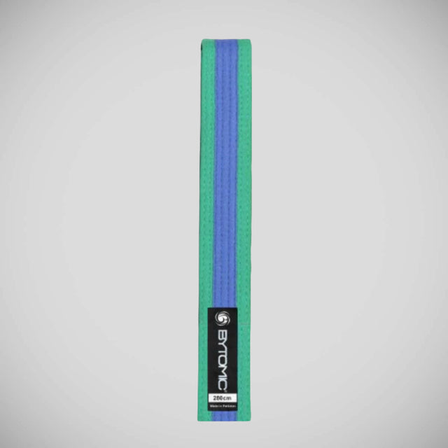 Bytomic Coloured Stripe Martial Arts Belt Green/Blue