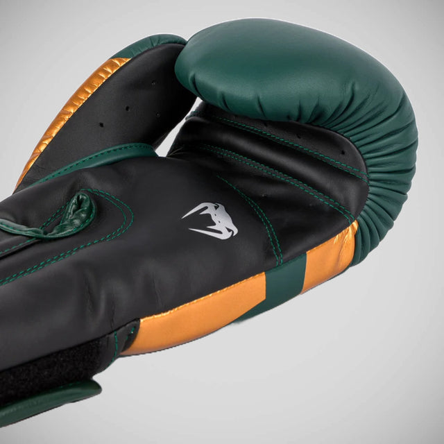 Venum Elite Boxing Gloves Green/Bronze/Silver