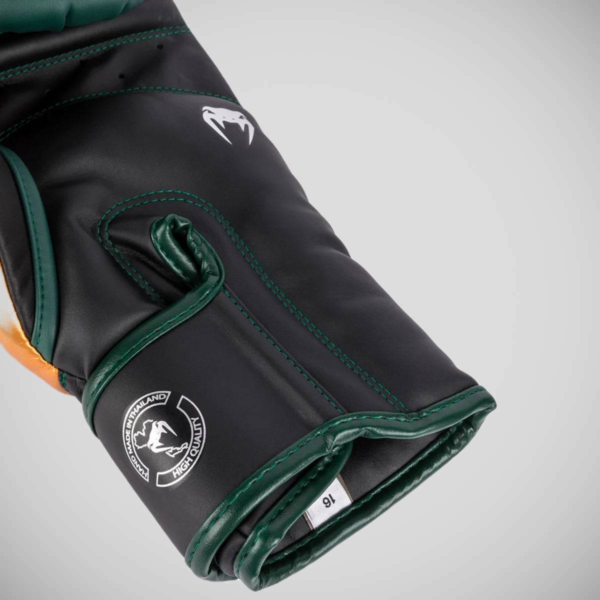 Green/Bronze/Silver Venum Elite Boxing Gloves