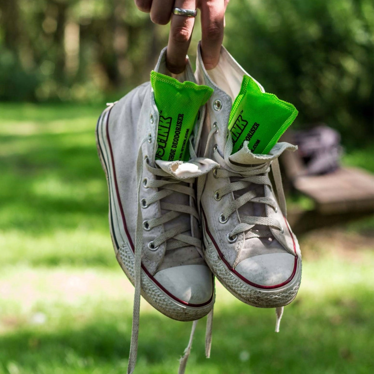 Немає смердючих спортивних взуття дезодоризер зеленого