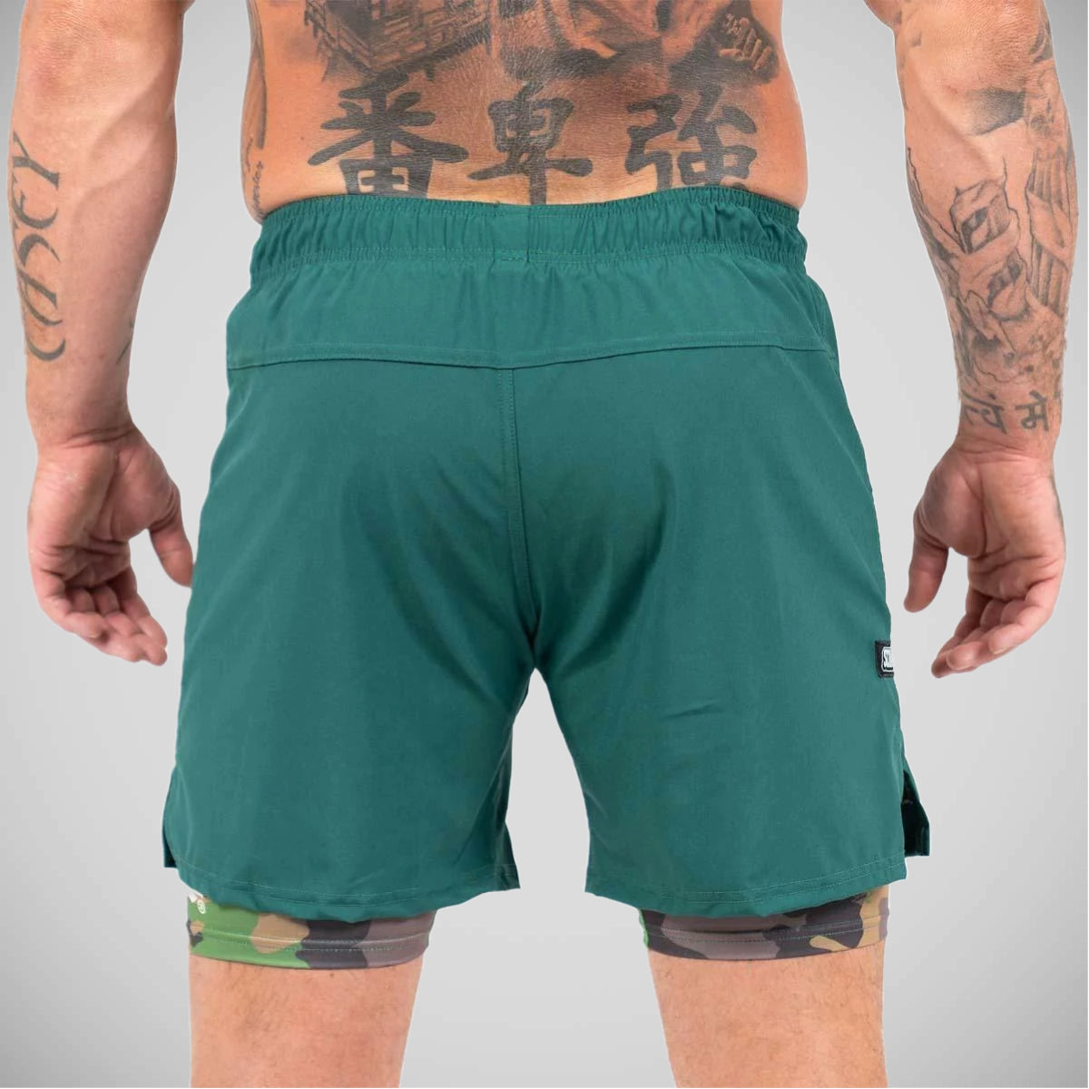 Scramble Combination Shorts Green/Woodland Camo