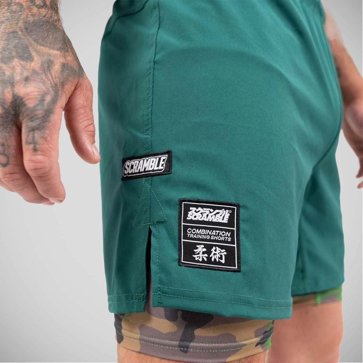 Scramble Combination Shorts Green/Woodland Camo